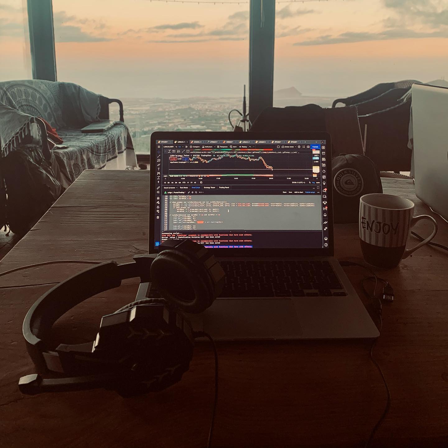 TradingView Chart bei Instagram @dacryptotrader